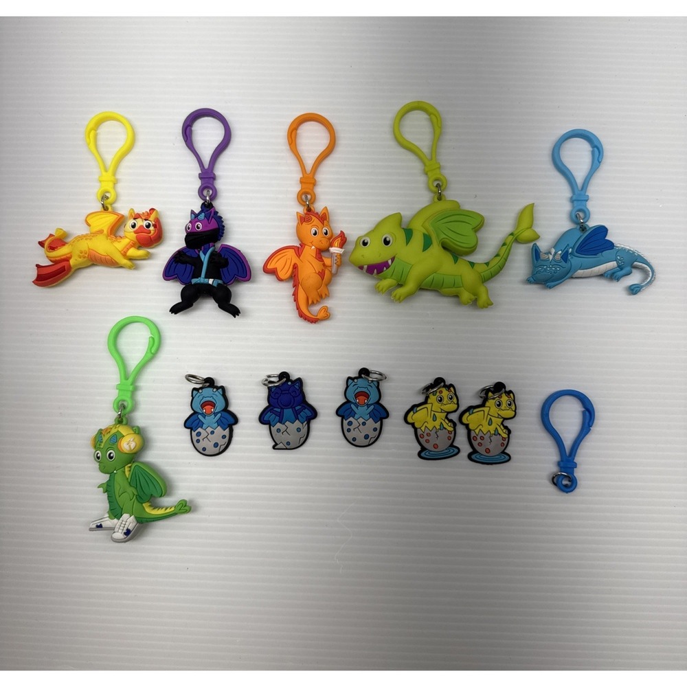 Kids Heart Challenge Character Keychains & Charms Mixed Lot of 11 AHA